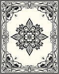 Ornate Floral Medallion Pattern Rug