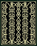 Antique Geometric Arch Motif Rug