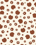 Brown Abstract Organic Shapes Rug