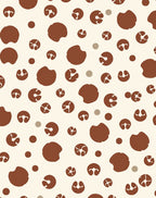 Brown Abstract Organic Shapes Rug