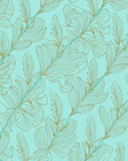 Leafy Branch Thin Line Aura Design Rug