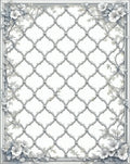 Lace Floral Trellis Pattern Rug