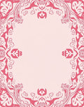 Intricate Pink Swirl Mandala Design Rug