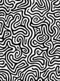 Monochromatic Abstract Labyrinth Rug