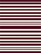 Classic Maroon Cream Stripe Design Rug