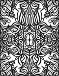 Bold Black White Abstract Design Rug