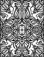 Bold Black White Abstract Design Rug