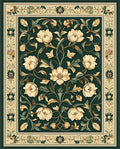 Elegant Floral Vine Patterned Rug