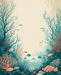 Coral Reef Fish Pattern Rug