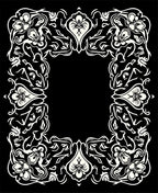 Ornate Floral Vine Scroll Pattern Rug