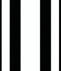 Bold Black White Stripe Design Rug