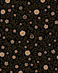 Delicate Pink Floral Vine Pattern Rug