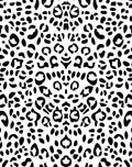 Bold Black And White Animal Print Rug