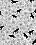 Whimsical Black Cats Among Flowers Rug