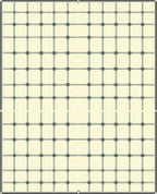 Modern Grid Pattern Cream Rug