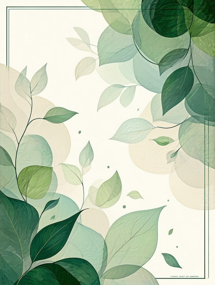 Greenery Floral Artwork Design Rug