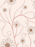 Delicate Floral Vine Pattern Rug