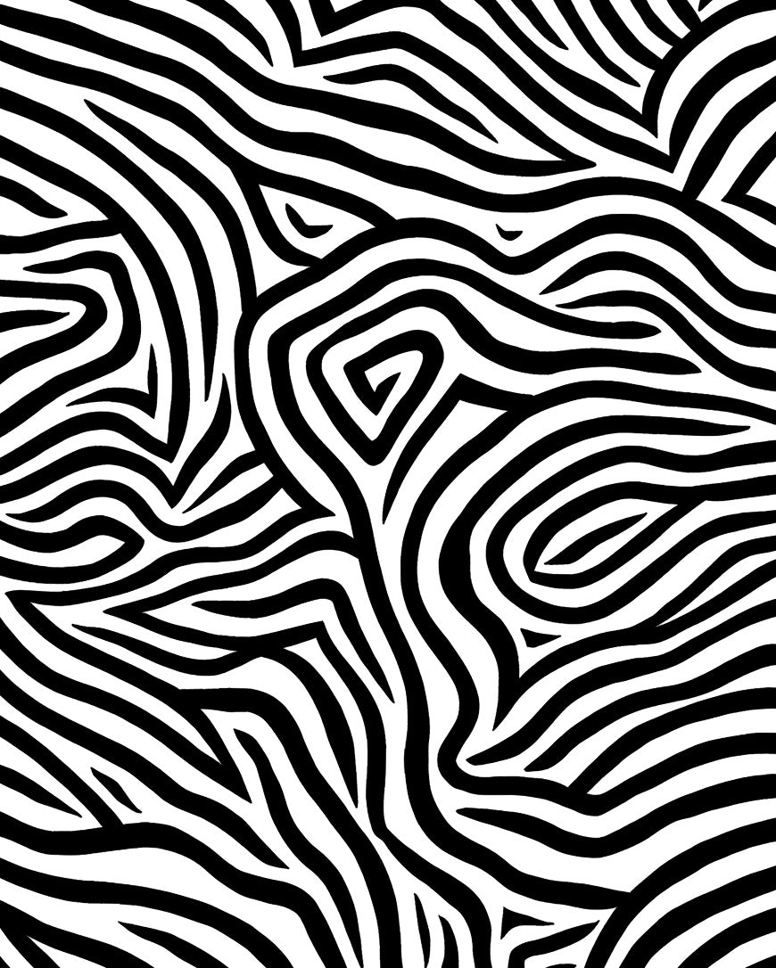 Bold Black and White Stripes Design Rug