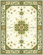 Classic Floral Scrollwork Medallion Rug
