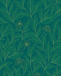 Botanical Leaf Outline Design Rug