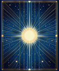 Celestial Sunburst Starry Night Rug