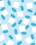 Abstract Squares and Ovals Pattern Rug