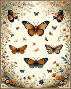 Nature Inspired Butterfly Beetle Design Rug