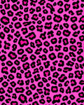 Bold Pink Black Wild Pattern Rug