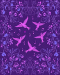 Flying Birds With Musical Notes Rug