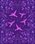 Flying Birds With Musical Notes Rug