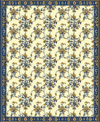 Classic Floral Damask Pattern Rug