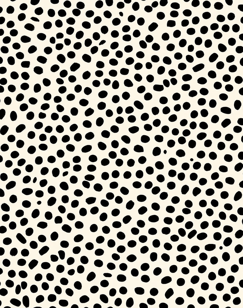 Hand Drawn Dot Pattern Rug