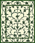Intricate Floral Vine Pattern Rug