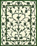 Intricate Floral Vine Pattern Rug