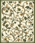 Art Nouveau Floral Vine Pattern Rug