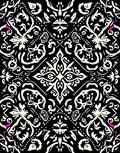Ornate Swirl Baroque Pattern Rug