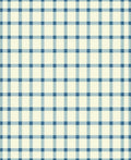 Blue and Cream Classic Plaid Design Rug