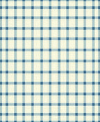 Blue and Cream Classic Plaid Design Rug