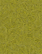 Abstract Yellow Swirl Pattern Rug