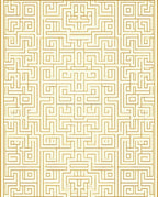 Subtle Gold Linear Maze Pattern Rug