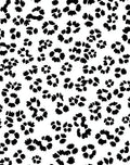 Animal Print Scattered Petal Design Rug