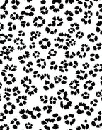 Animal Print Scattered Petal Design Rug