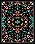 Floral Vines Symmetry Pattern Rug