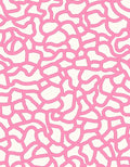 Abstract Pink Interwoven Lines Pattern Rug