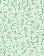Spring Birds Floral Pattern Design Rug