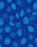Blue Swirl Abstract Art Rug