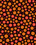 Bright Retro Floral Pattern Rug