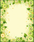 Delicate Kiwi Daisy Pattern Rug