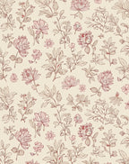 Delicate Blossom Branch Floral Pattern Rug