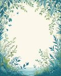 Serene Greenery Water Vista Rug